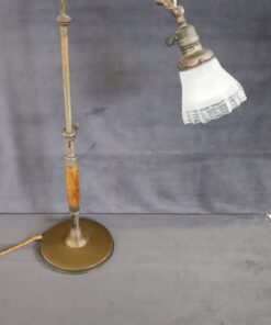 Brass and Glass Table Lamp - Side - Styylish