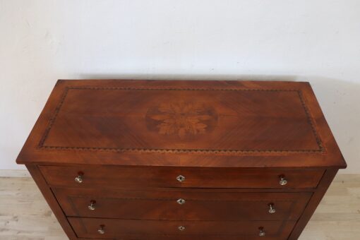 Inlaid Walnut Chest of Drawers - Top Profile - Styylish