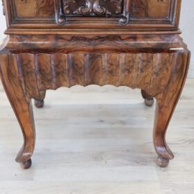 Italian Art Deco Pair of Nightstands with Marble Top