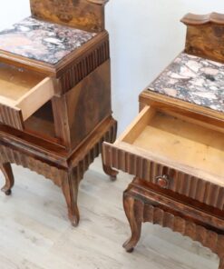 Nightstands with Marble Top - Top Drawer Interior - Styylish