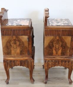 Nightstands with Marble Top - Side Burl - Styylish