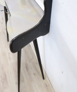 Mid Century Console Table - Black Side Detail - Styylish