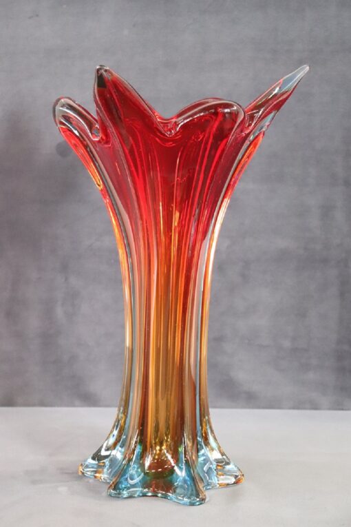 Murano Glass Red Vase - Full - Styylish