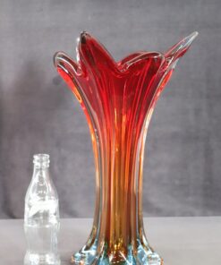 Murano Glass Red Vase - Scale - Styylish