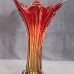 Murano Glass Red Vase - Full Detail - Styylish