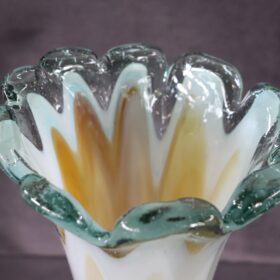 20th Century Italian Murano Artistic Glass Tall Vase, 1960s