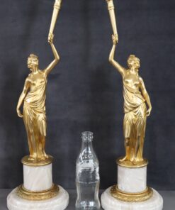 Italian Gilt Figures Sculptures - Both - Styylish