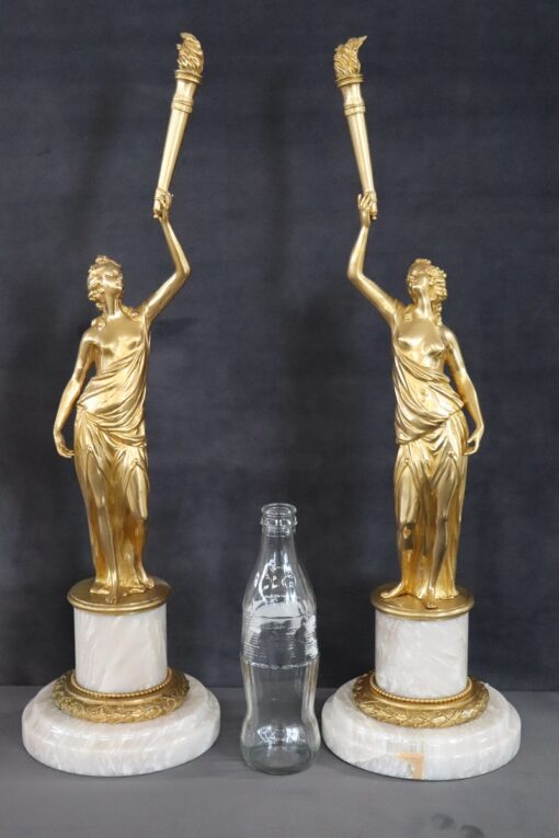 Italian Gilt Figures Sculptures - Both - Styylish