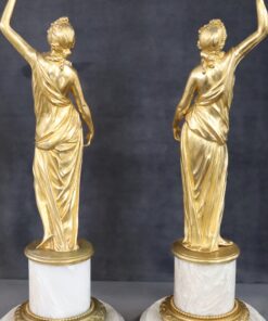 Italian Gilt Figures Sculptures - Back Profile - Styylish