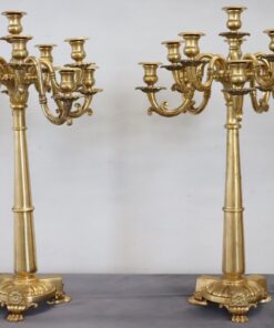 Pair of Antique Candelabras - Full Profile - Styylish