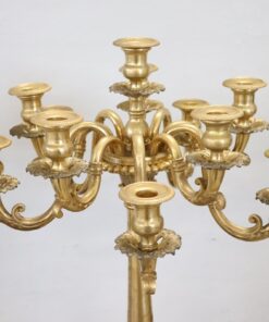 Pair of Antique Candelabras - Top Details - Styylish