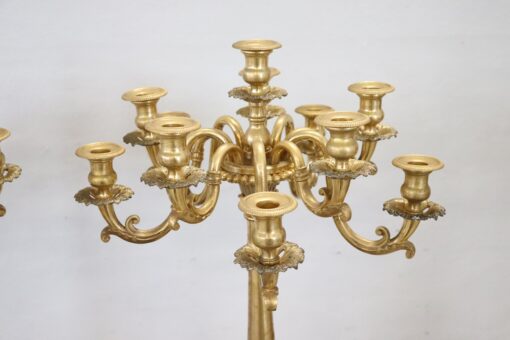 Pair of Antique Candelabras - Top Details - Styylish