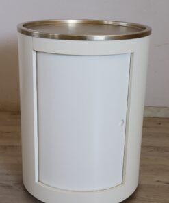 Space Age White Bar Cart - Front - Styylish