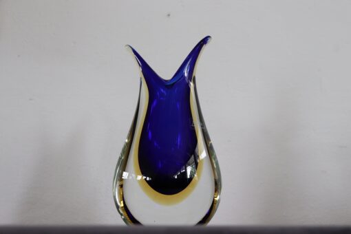 Murano Blue and Yellow Vase - Glass Detail - Styylish