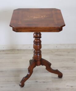 Walnut Tripod Table - Side Profile - Styylish