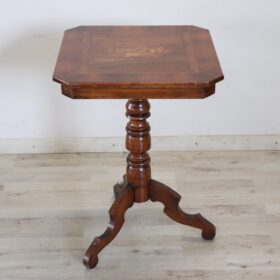 20th Century Walnut Tripod Table or Pedestal Table