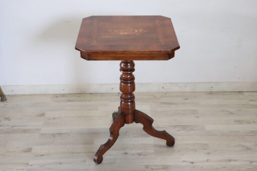 Walnut Tripod Table - Side Profile - Styylish