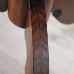 Walnut Tripod Table - Wood Detail - Styylish