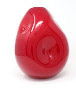 Italian Murano Red Vase - Side - Styylish