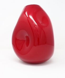 Italian Murano Red Vase - Side Profile - Styylish