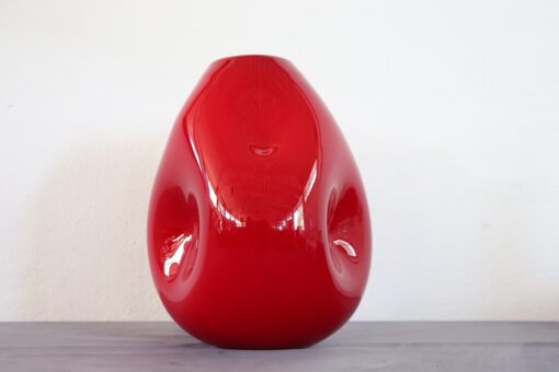 Italian Murano Red Vase - Curve Details - Styylish