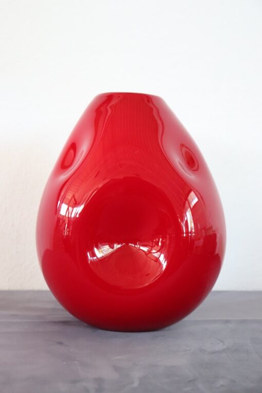 Italian Murano Red Vase - Curves - Styylish