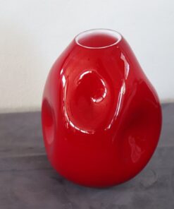 Italian Murano Red Vase - Surface Detail - Styylish