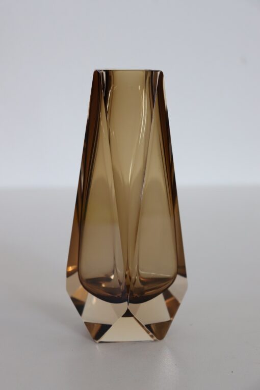 Mandruzzato Amber Murano Vase - Edges - Styylish