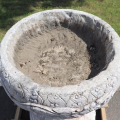 Carrara Marble Garden Vase - Inside Detail - Styylish