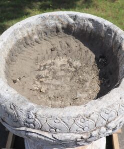 Carrara Marble Garden Vase - Inside Detail - Styylish