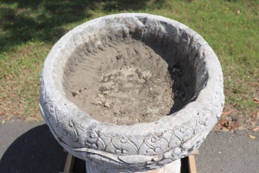 Carrara Marble Garden Vase - Inside Detail - Styylish