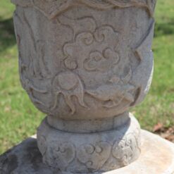 Carrara Marble Garden Vase - Middle Detail - Styylish