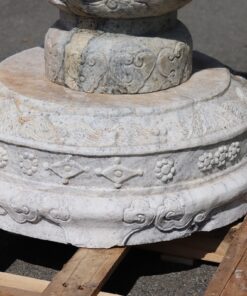 Carrara Marble Garden Vase - Bottom Decoration - Styylish