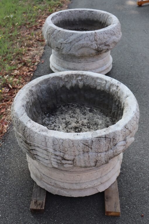 Pair of Marble Garden Vases - Exterior Decoration - Styylish