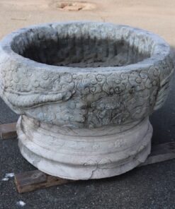 Pair of Marble Garden Vases - One - Styylish