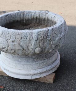 Pair of Marble Garden Vases - One Detail - Styylish