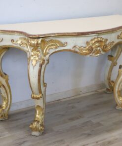 Gilded Wood Console Table - Side - Styylish