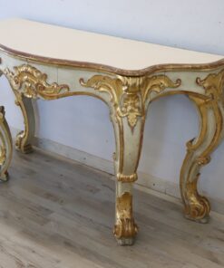 Gilded Wood Console Table - Side Profile - Styylish