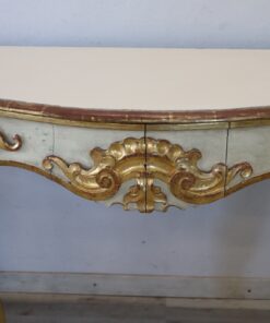 Gilded Wood Console Table - Front Details - Styylish
