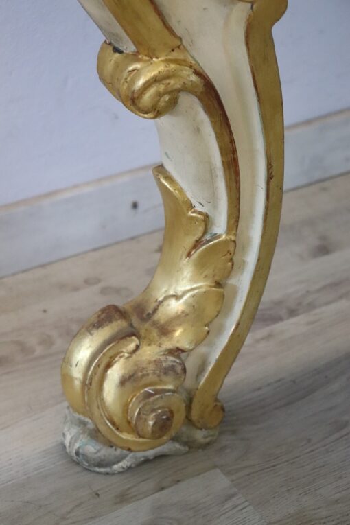 Gilded Wood Console Table - Leg Decor - Styylish