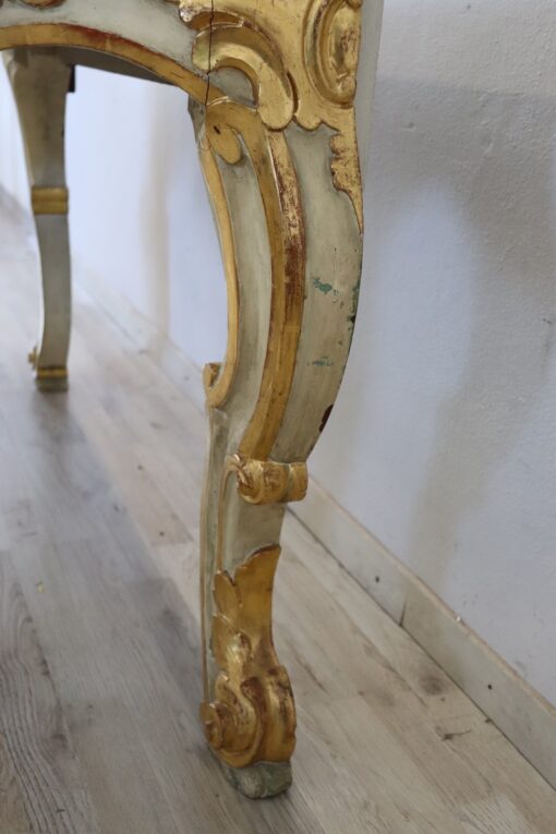 Gilded Wood Console Table - Gilt Leg Decor - Styylish