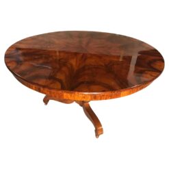 Original Biedermeier Walnut Table- Full view- Styylish