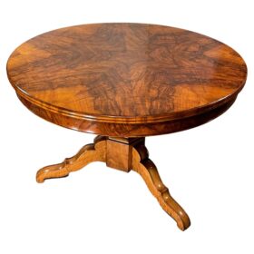 Biedermeier Walnut Table, South Germany 1820-30