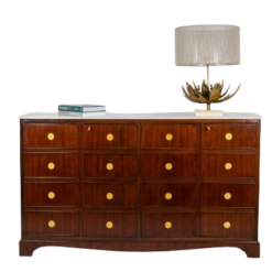 Rosewood “trompe-l’oeil” Sideboard - Full Staged - Styylish