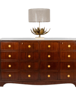 Rosewood “trompe-l’oeil” Sideboard - Full with Lamp - Styylish