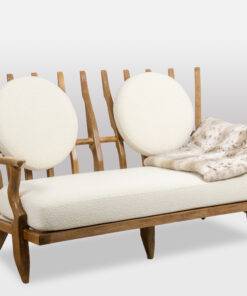 Guillerme & Chambron Bench - Side Profile with Blanket - Styylish