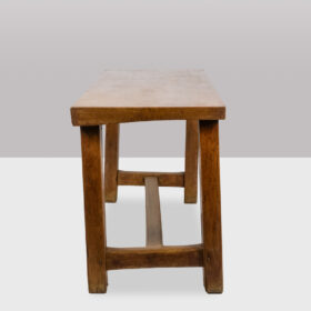 Brutalist Style Table, or Desk, in Beech, 1900