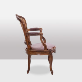 Pair of “Cabriolet” Armchairs in Walnut and Canework, Louis XV Period