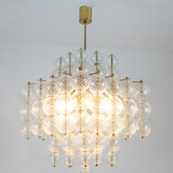 Chandelier Blown Glass Gilded Brass - Full - Styylish