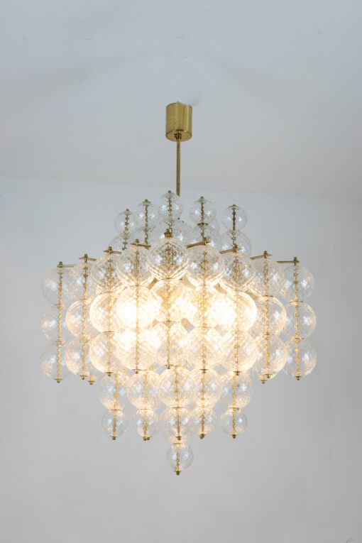 Chandelier Blown Glass Gilded Brass - Full - Styylish